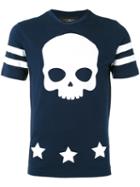 Hydrogen - Skull Print T-shirt - Men - Cotton - Xl, Blue, Cotton