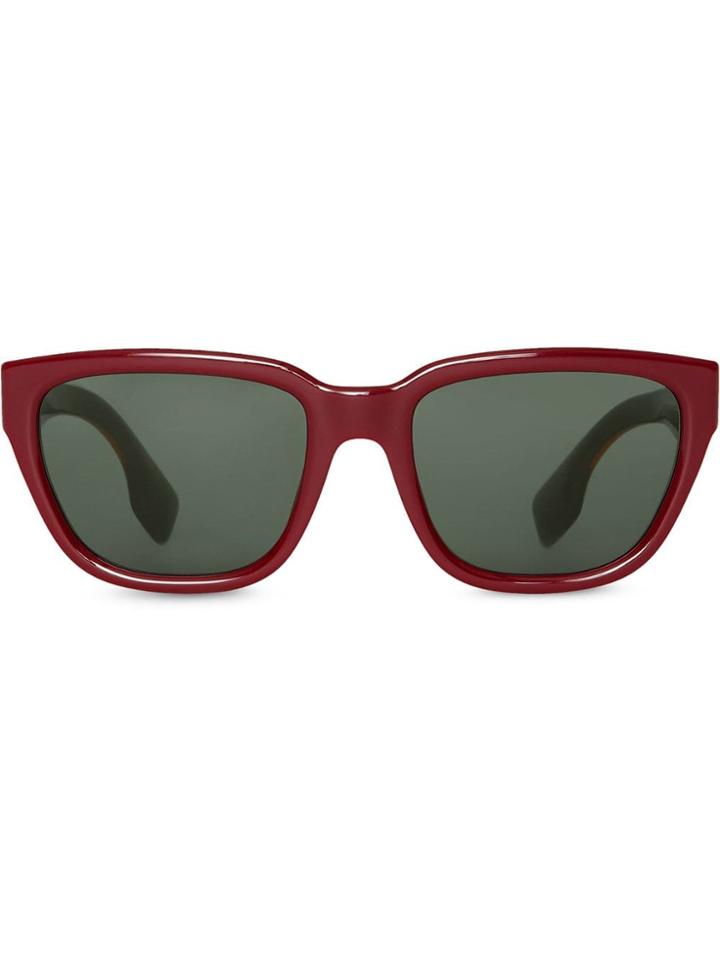 Burberry Eyewear Square Frame Sunglasses - Red