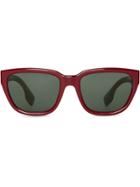 Burberry Eyewear Square Frame Sunglasses - Red