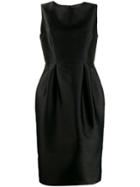 P.a.r.o.s.h. Satin Finish Dress - Black