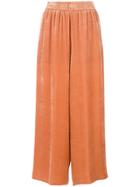 Cédric Charlier Wide Leg Cropped Pants - Yellow & Orange