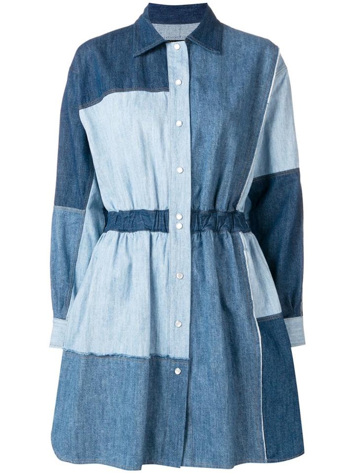Dolce & Gabbana Patchwork Denim Dress - Blue