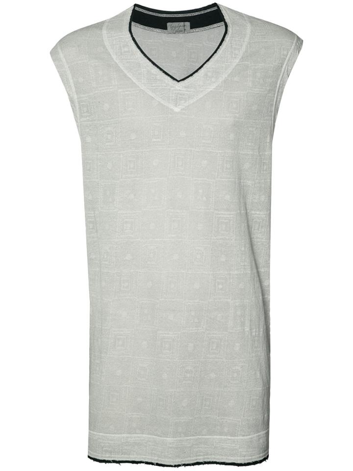 Yohji Yamamoto Loose Big Vest - Nude & Neutrals