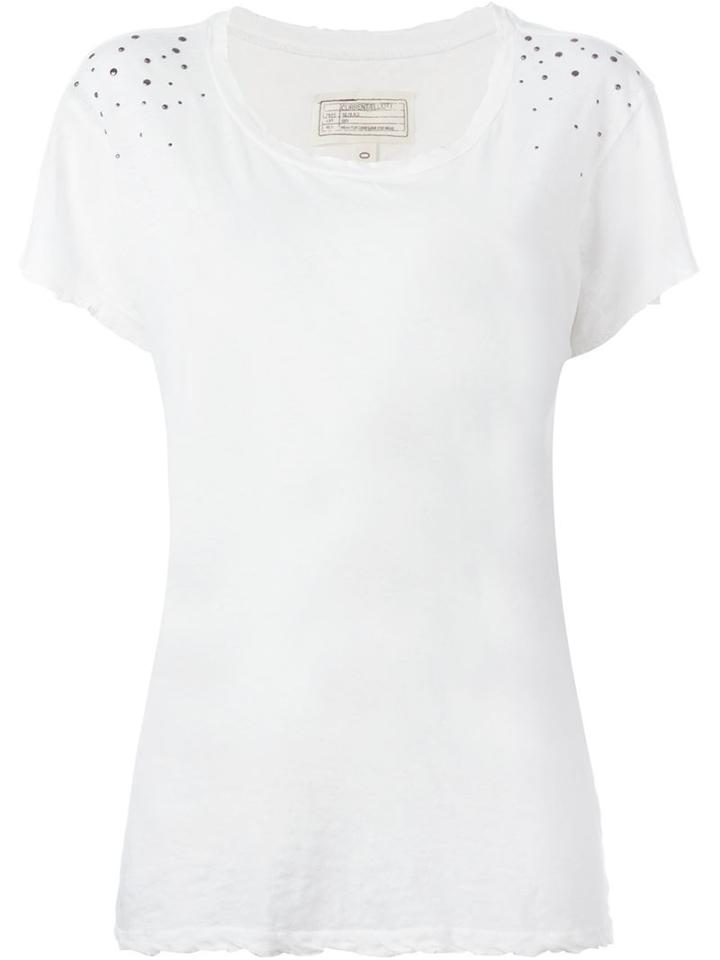 Current/elliott Studded Detail T-shirt