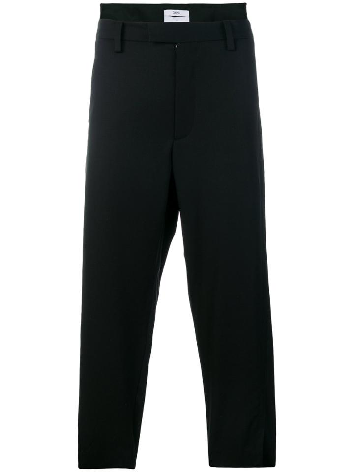 Oamc Cropped Tailored Trousers - Black