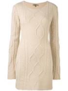 Yeezy - Long-sleeved Knitted Dress - Women - Polyamide/wool/alpaca/rubber - M, Nude/neutrals, Polyamide/wool/alpaca/rubber