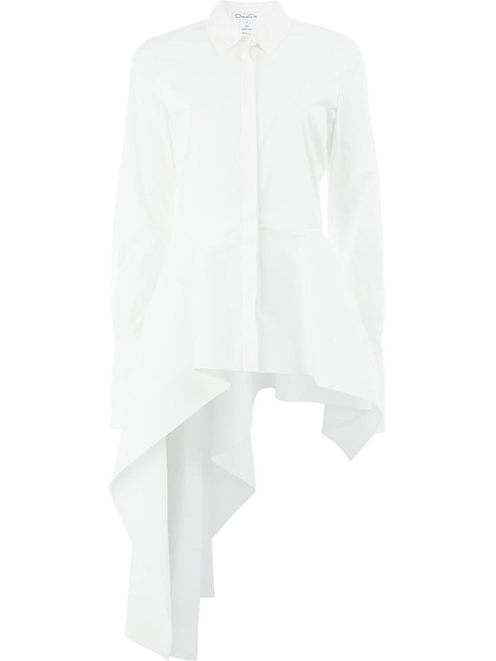 Oscar De La Renta Asymmetric Shirt - White