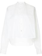 Bassike Raw Cropped Shirt - White