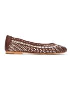 Serpui Leather Ballerinas - Brown