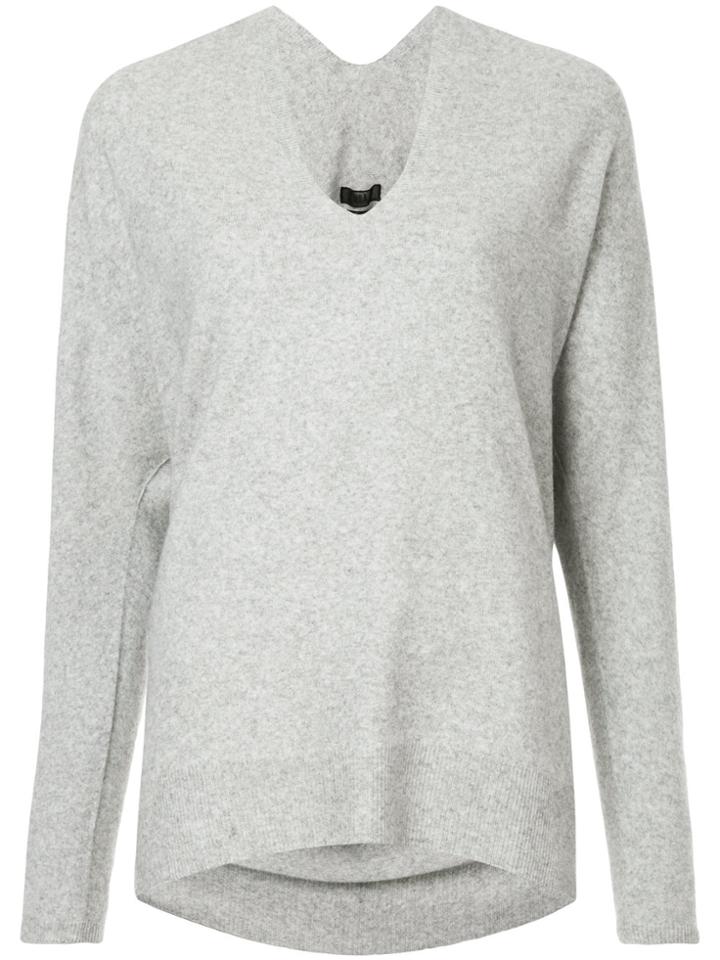 Aula V-neck Jumper - Grey