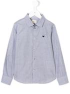 Armani Junior - Logo Shirt - Kids - Cotton - 7 Yrs, Blue