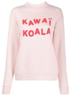 Être Cécile Kawai Koala Boyfriend Sweatshirt - Pink