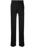 Valentino Piped Straight Fit Trousers - Black