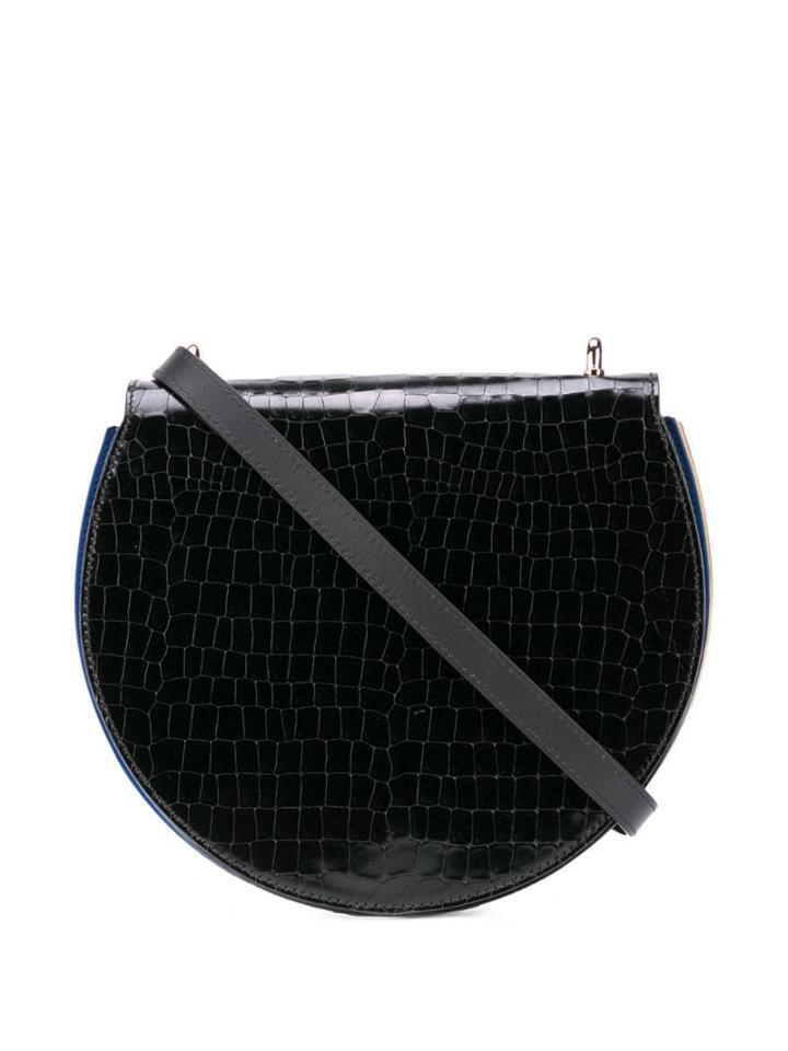 Sara Battaglia Half-moon Shoulder Bag - Black