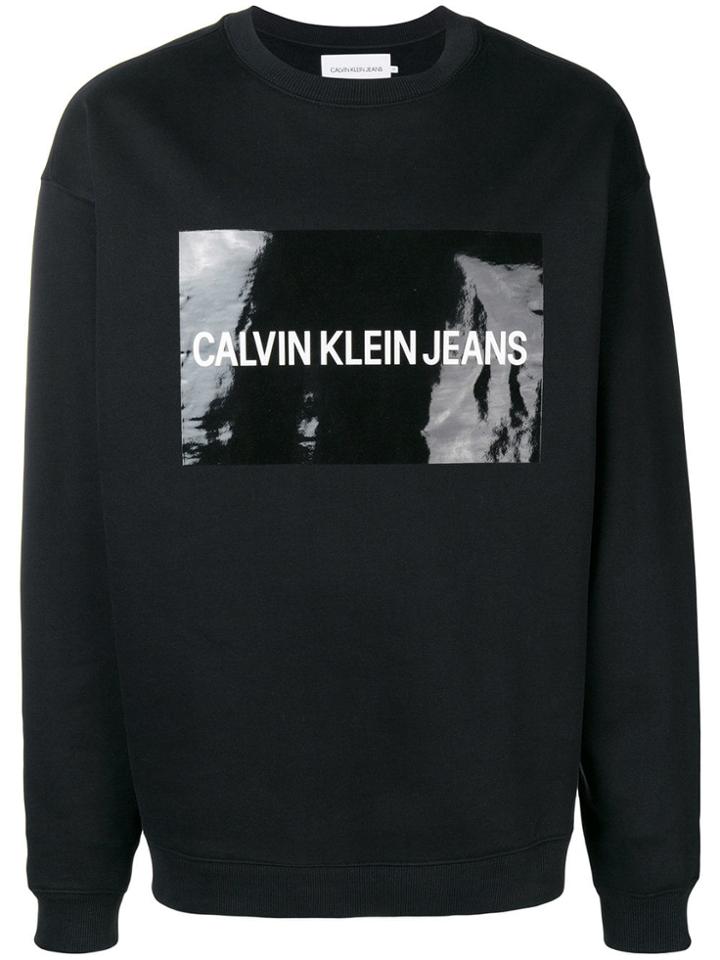 Calvin Klein Jeans Est. 1978 Logo Sweatshirt - Black