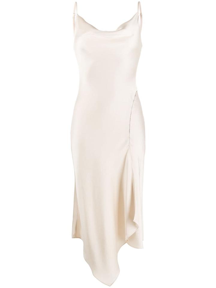 Jonathan Simkhai Asymmetric Slip Dress - Neutrals