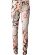 Isabel Marant Étoile Digital Print Jeans, Women's, Size: 42, Pink/purple, Cotton/spandex/elastane
