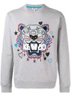 Kenzo Tiger Print Sweatshirt, Men's, Size: Small, Grey, Cotton