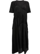 Carven Ruched Midi Dress - Black