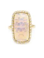 Kimberly Mcdonald Diamond Pavé Opal Ring, Women's, Size: 7 1/2, Pink/purple, 18kt Rose Gold/diamond/opal