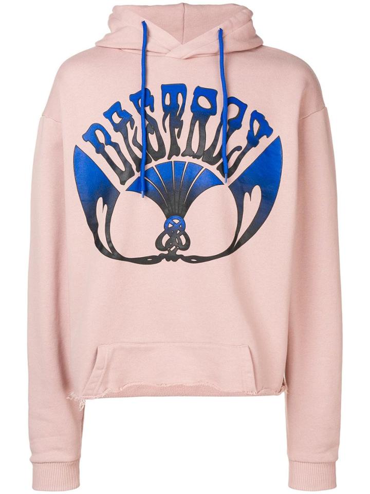 Ex Infinitas Destroy Cropped Hoodie - Pink