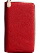 Burberry Two-tone Zipped Wallet - Red