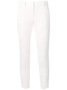Blanca Cropped Skinny-fit Trousers - White