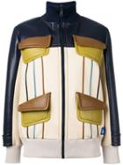 Prada Leather Jacket, Women's, Size: 42, Silk/lamb Skin/polyester/cupro