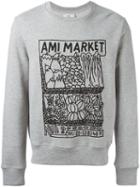 Ami Alexandre Mattiussi Market Print Sweatshirt