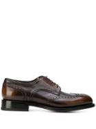 Santoni Perforated Lace-up Shoes - Brown
