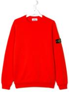 Stone Island Kids Round Neck Sweatshirt, Boy's, Size: 14 Yrs, Red
