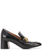 Madison. Maison Snakeskin Embossed Loafers - Black