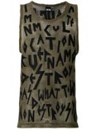 Ktz Letter Patch Vest - Green