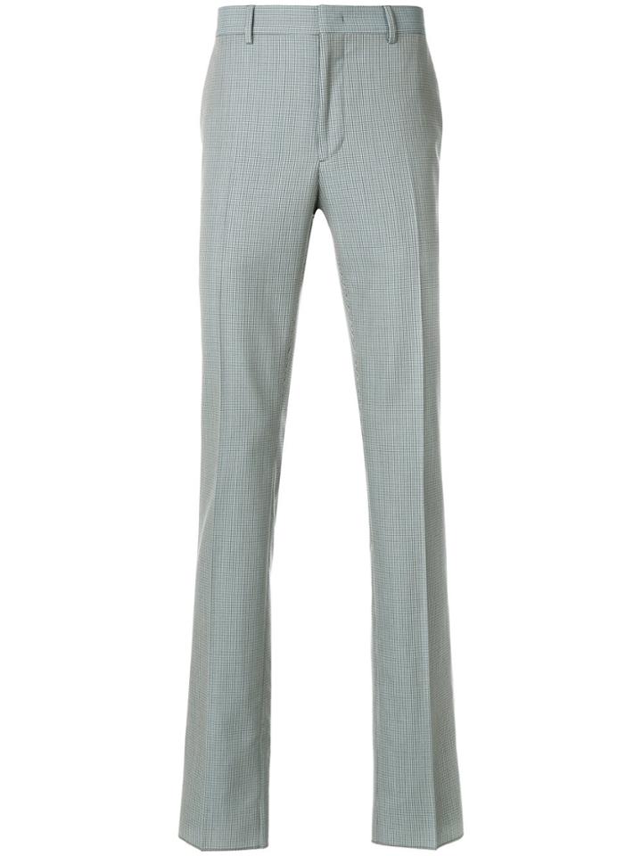 Fendi Pleated Straight Leg Trousers - Grey