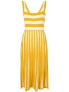Chinti & Parker Mixed Striped Dress - Yellow & Orange