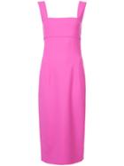 Oscar De La Renta Body-con Mini Dress - Pink & Purple