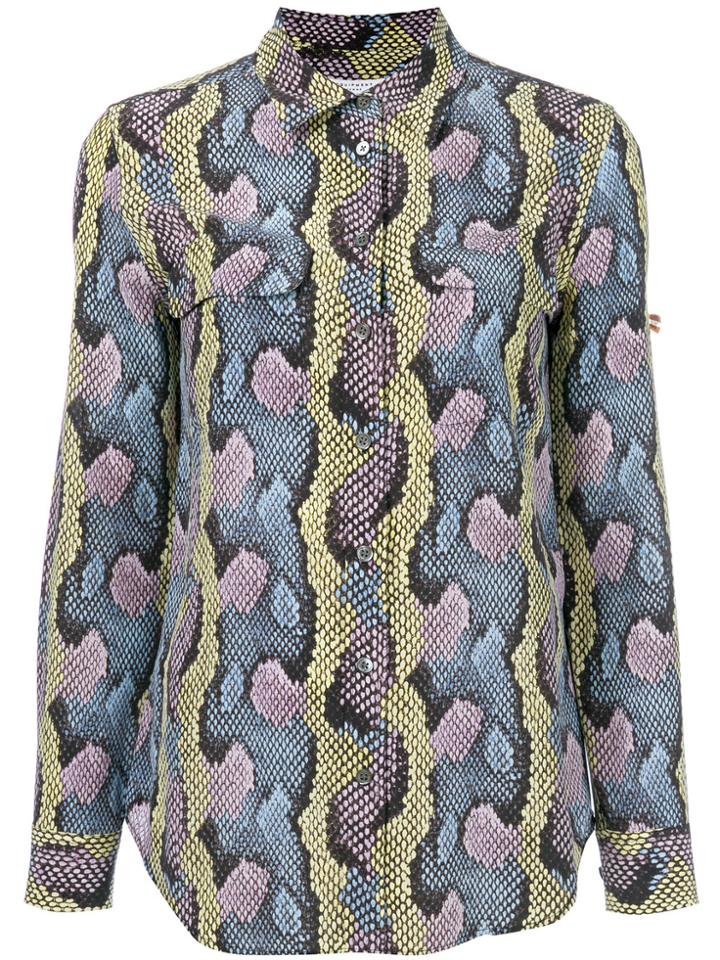 Equipment Snakeskin Print Shirt - Multicolour