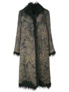 Etro Shearling Lined Coat - Brown