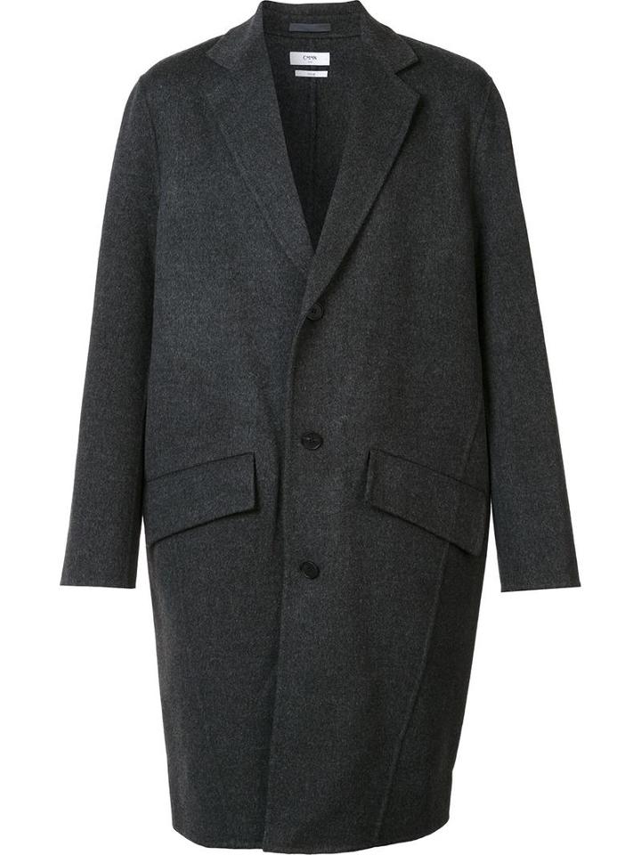 Cmmn Swdn Single Breasted Coat, Men's, Size: 50, Grey, Wool/cashmere