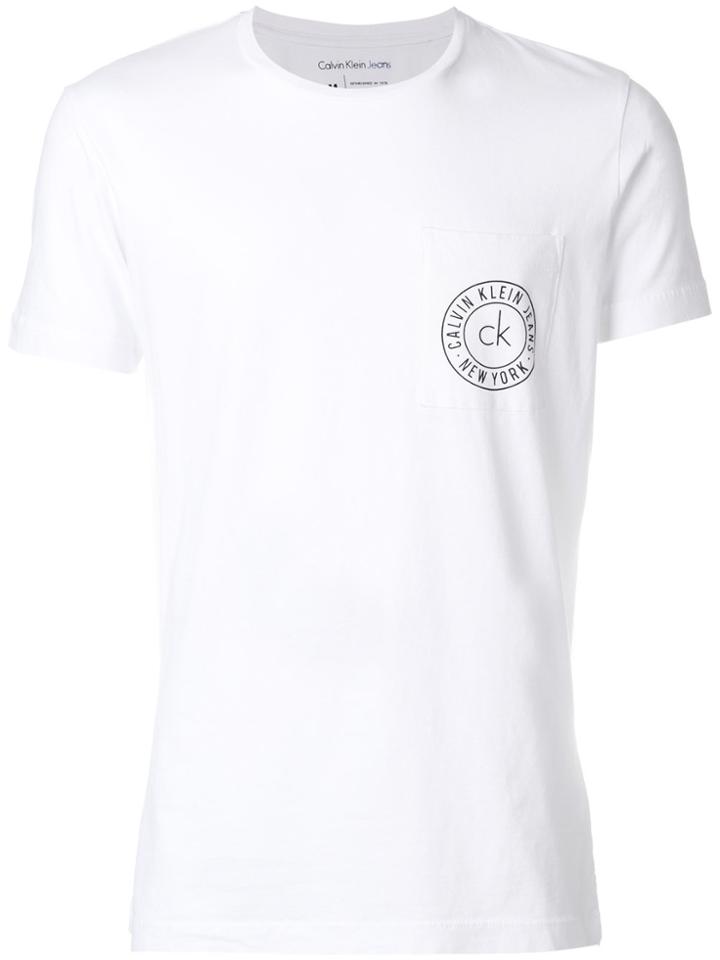 Calvin Klein Jeans Logo Patch T-shirt - White