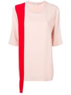 Stella Mccartney Contrast Trim T-shirt - Neutrals