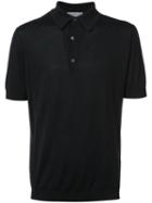 John Smedley - Adrian Polo Shirt - Men - Cotton - M, Black, Cotton