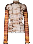 Asai Hotwok Tie-dye Print Top - Orange