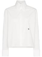 Fendi Edwardian Collar Long-sleeve Shirt - White