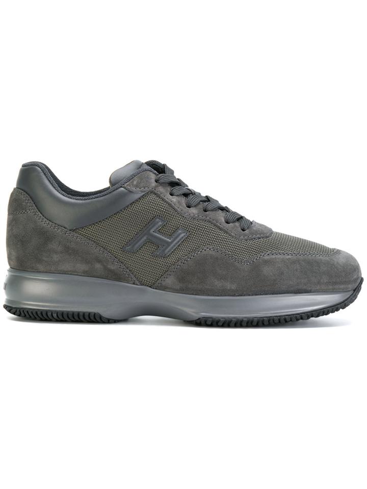 Hogan Patch Logo Sneakers - Grey