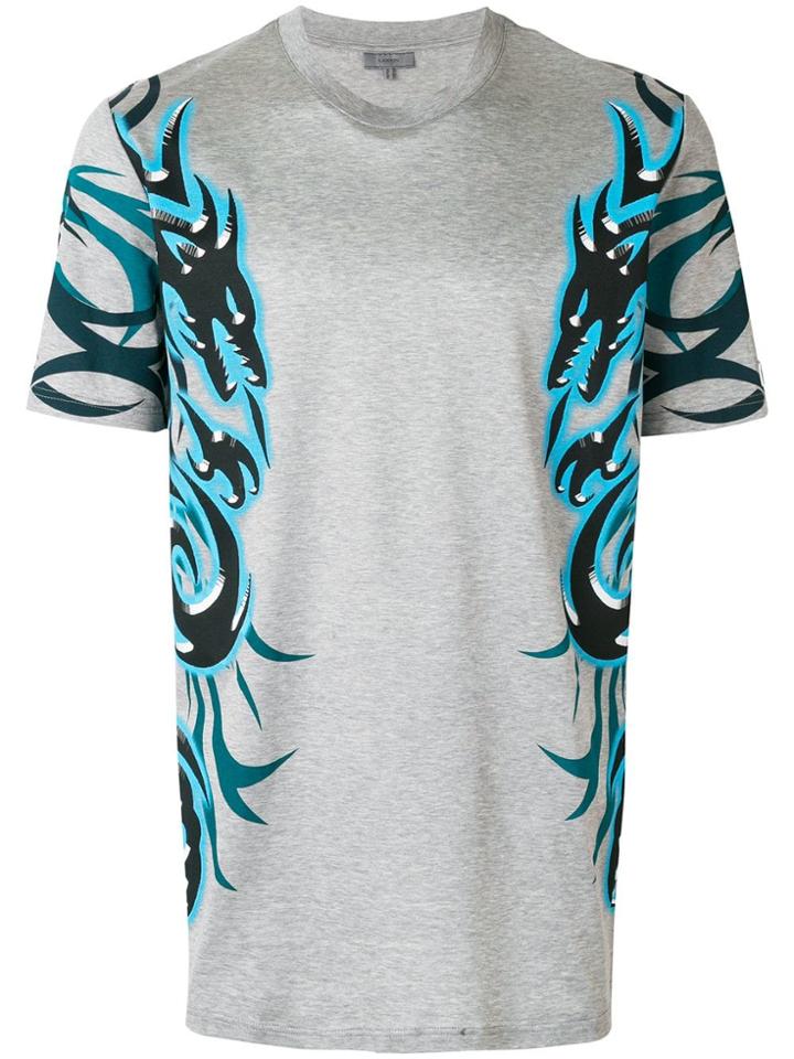 Lanvin Tribal Dragon T-shirt - Grey