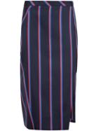 Altuzarra 'monroe' Pencil Skirt, Women's, Size: 36, Blue, Cotton/polyester/virgin Wool