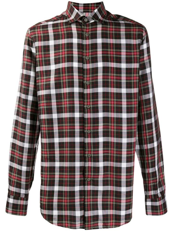 Etro Slim-fit Plaid Shirt - Black