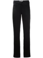 Ann Demeulemeester Blanche Straight Leg Trousers, Women's, Size: 38, Black, Cotton/linen/flax/rayon/triacetate