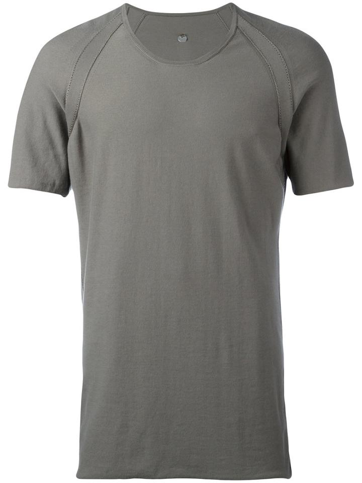 Label Under Construction - Plain T-shirt - Men - Cotton - 50, Grey, Cotton